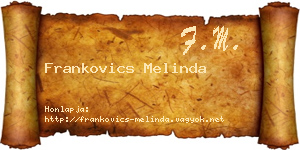 Frankovics Melinda névjegykártya
